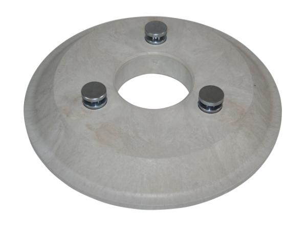 Treibteller für Pads bis 305 mm Vollhaftbelag schwarz ohne Moosgummi - RA605-IBC