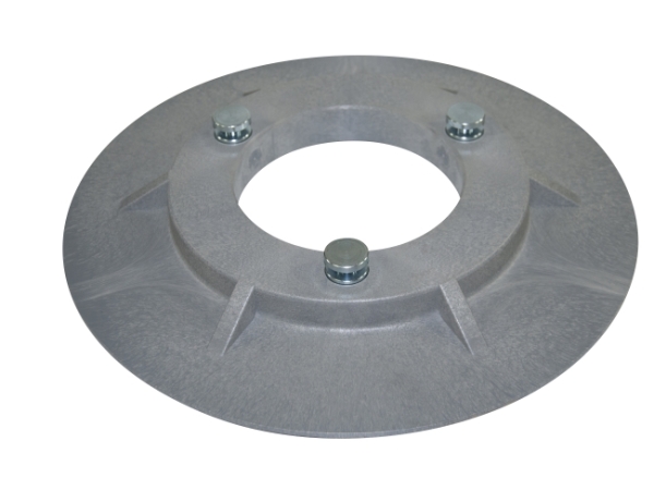 Treibteller für Pads bis 410 mm Vollhaftbelag schwarz ohne Moosgummi - RA800-Sauber