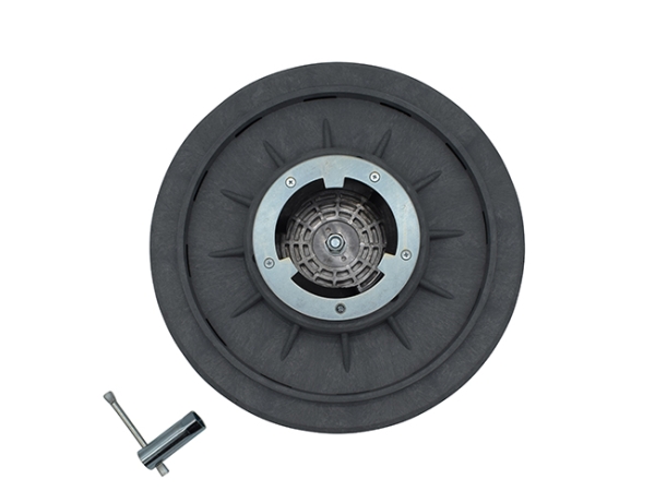 Treibteller für Schleifscheiben mit Montageschlüssel Schleiftellerbelag Zellkautschuk 10 mm