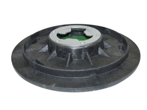 Treibteller mit DOM für Pads bis 430 mm Vollhaftbelag schwarz mit Moosgummi