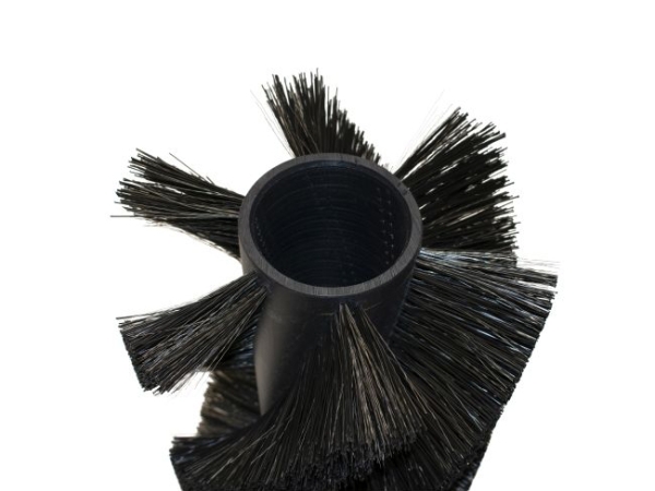 Kehrwalze Poly 1,0 glatt schwarz/Welldraht 0,4 vz - CS70 (neuere Version)