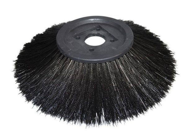 Seitenbesen Poly 0,75 glatt schwarz/Welldraht 0,3 vz