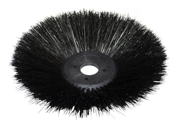 Seitenbesen Poly 0,75 glatt schwarz/Welldraht 0,3 vz