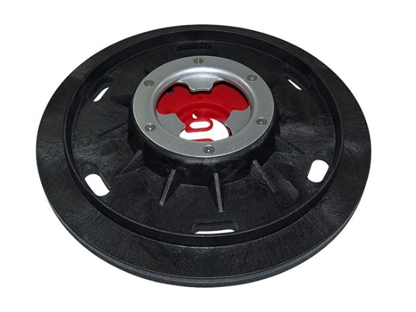 Treibteller mit DOM für Pads bis 430 mm Vollhaftbelag schwarz mit Moosgummi