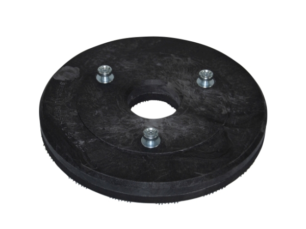 Treibteller für Pads bis 265 mm Streifenhaftbelag schwarz mit Moosgummi