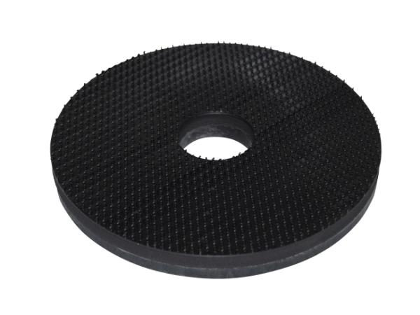 Treibteller für Pads bis 265 mm Vollhaftbelag schwarz mit Moosgummi