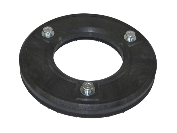 Treibteller für Pads bis 305 mm Vollhaftbelag schwarz mit Moosgummi