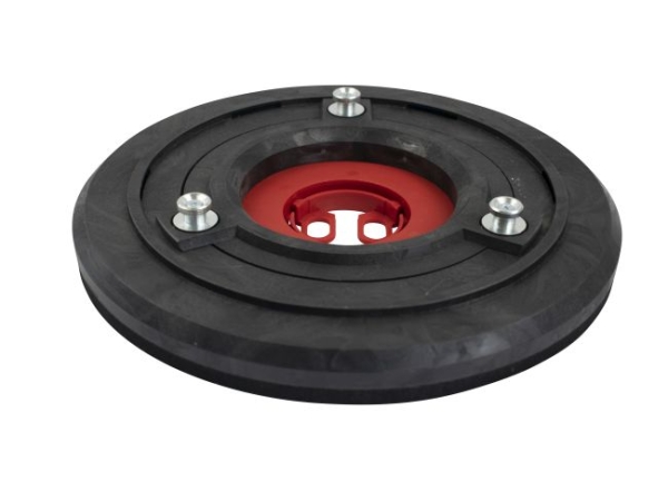 Treibteller für Pads bis 355 mm Vollhaftbelag schwarz mit Moosgummi - L26