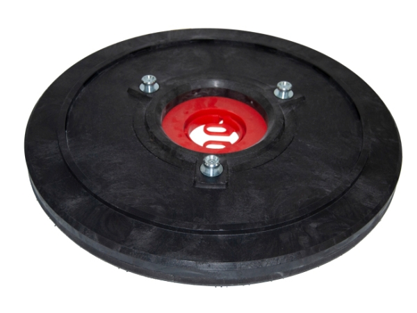 Treibteller für Pads bis 480 mm Vollhaftbelag schwarz mit Moosgummi - L20