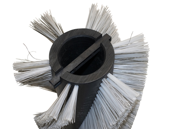 Kehrwalze Poly 1,0 glatt weiß/Welldraht 0,4 vz