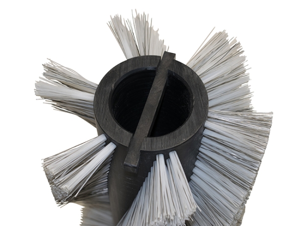 Kehrwalze Poly 1,0 glatt weiß/Welldraht 0,4 vz