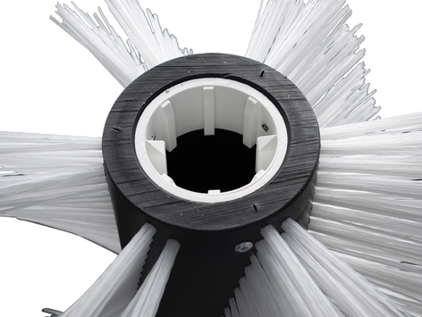 Kehrwalze Poly 1,3x1,8 mm gewellt weiß