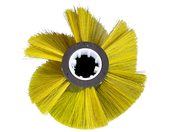 Kehrwalze Poly 0,8 mm gewellt gelb / WDR. 0,6 mm