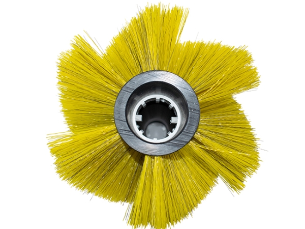 Kehrwalze Poly 0,8 mm gewellt gelb / WDR. 0,6 mm