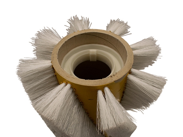 Kehrwalze Pavatex-Körper Poly 1,2 gewellt weiß/Welldraht 0,4 vz - 120