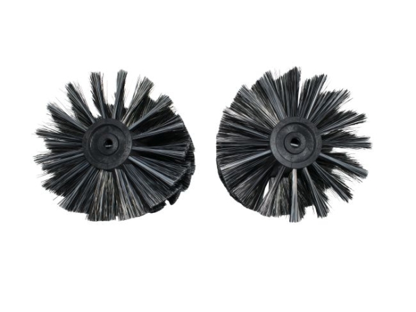 Kehrwalzen - Satz 2 Stück Poly 0,6 glatt weiß / 0,4 glatt schwarz - Sprint 700-EH / 700-SH