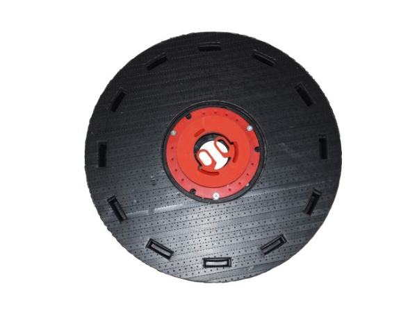 Treibteller für Pads bis 460 mm Vollhaftbelag schwarz mit Moosgummi - Hydro 404