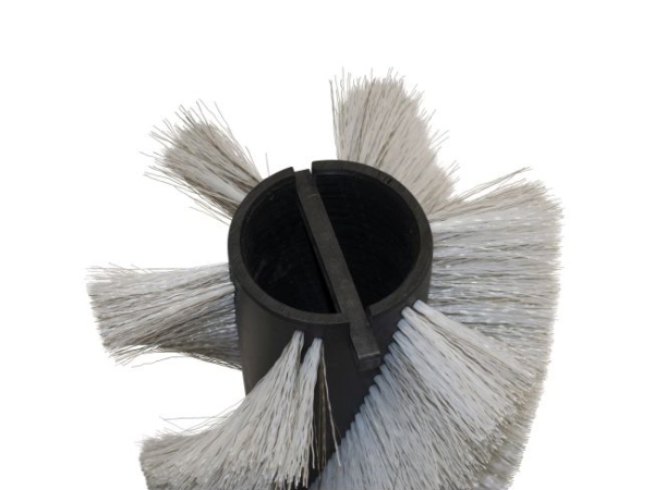 Kehrwalze Poly 0,7 gewellt weiß/Welldraht 0,4 vz