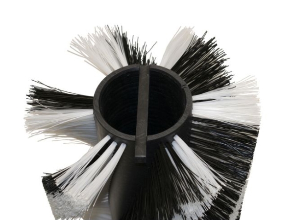 Kehrwalze Poly 1,0 glatt schwarz/1,0 glatt weiß
