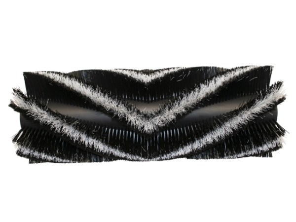 Kehrwalze Poly 1,0 glatt schwarz/1,0 glatt weiß