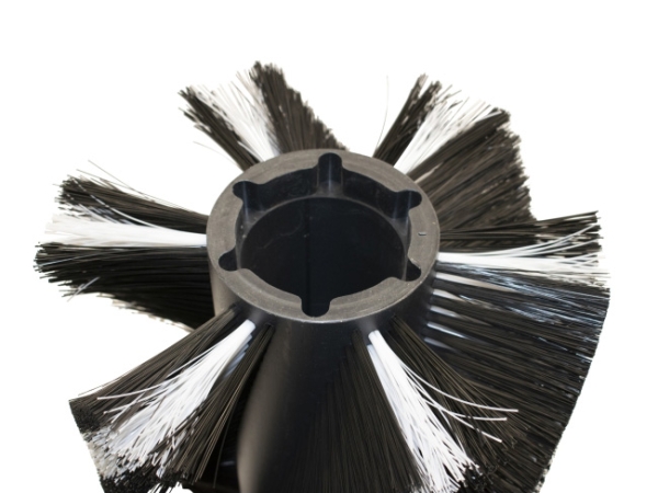 Kehrwalze Poly 1,0 glatt schwarz/1,0 glatt weiß