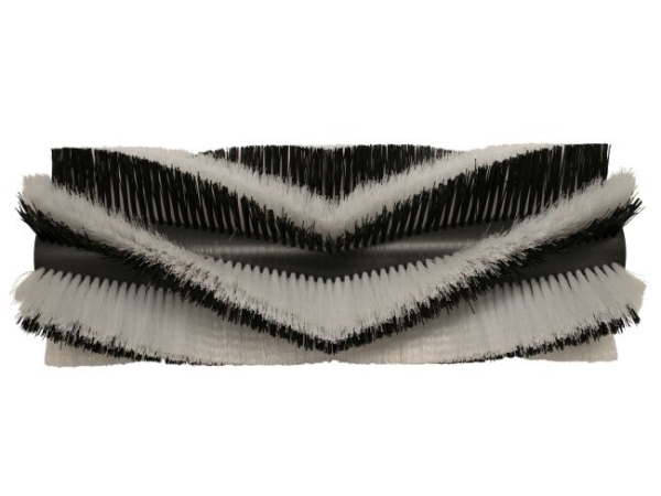 Kehrwalze Poly 1,0 glatt schwarz/1,0 glatt weiß