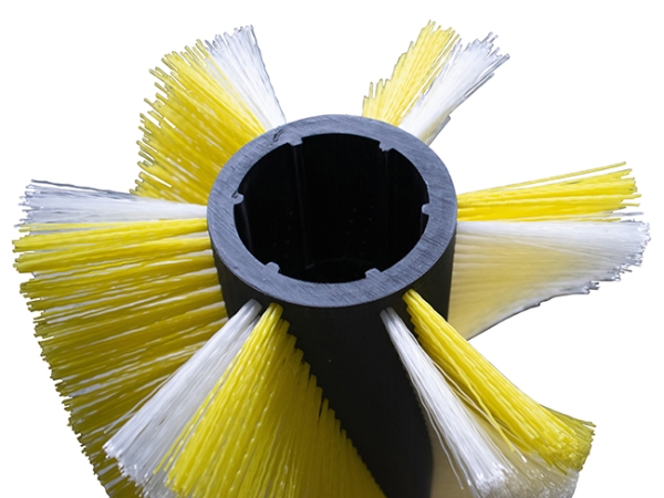 Kehrwalze Poly 1,1 gewellt gelb/Poly 0,7 gewellt weiß - FS90 (new model)