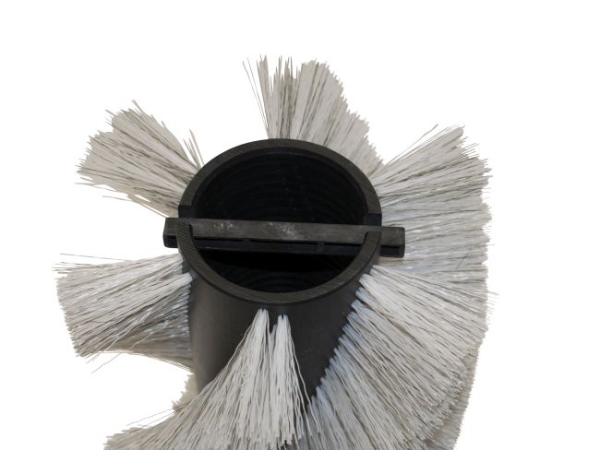 Kehrwalze Poly 0,7 gewellt weiß/Welldraht 0,4 vz - FS70