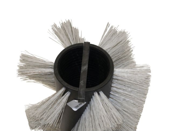 Kehrwalze Poly 0,7 gewellt weiß/Welldraht 0,4 vz - FS70