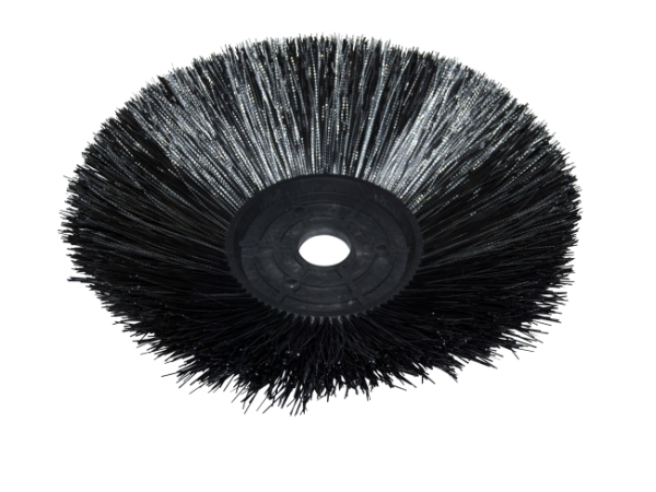 Seitenbesen Poly 1,0 glatt schwarz/Welldraht 0,3 vz