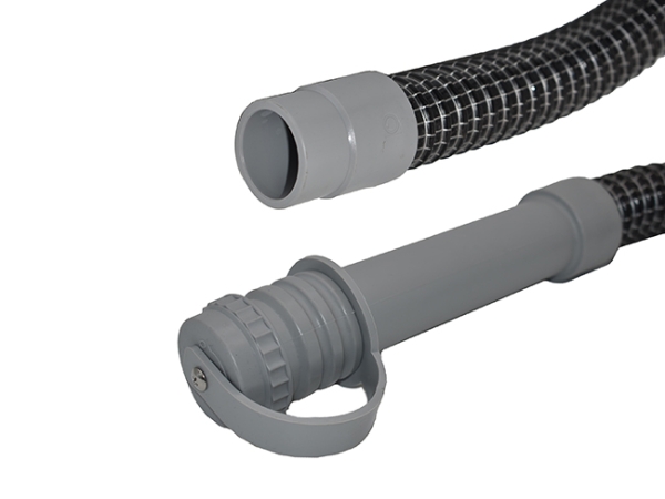 Ablassschlauch Schwarz Grau