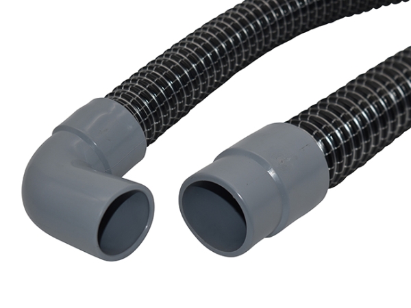 Saugschlauch - Farbe schwarz/grau