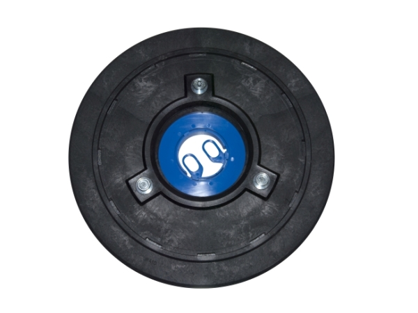 Treibteller für Pads bis 430 mm Vollhaftbelag schwarz mit Moosgummi