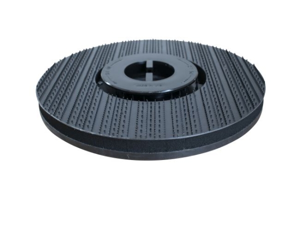 Treibteller für Pads bis 355 mm Vollhaftbelag schwarz mit Moosgummi