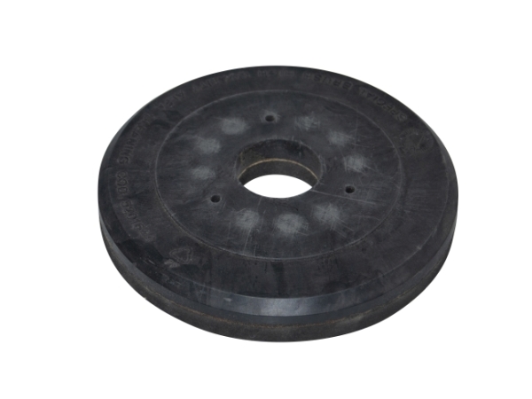 Treibteller für Pads bis 205 mm Streifenhaftbelag schwarz mit Moosgummi - ICM 16