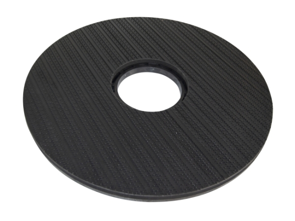 Treibteller für Pads bis 530 mm mit Snapper Vollhaftbelag schwarz mit Moosgummi