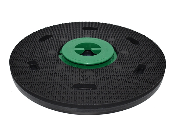 Treibteller mit DOM für Pads bis 430 mm Vollhaftbelag schwarz mit Moosgummi
