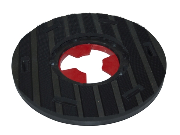 Treibteller für Pads bis 325 mm Streifenhaftbelag schwarz mit Moosgummi - E 33