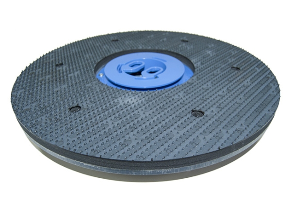 Treibteller mit DOM für Pads bis 430 mm Vollhaftbelag schwarz mit Moosgummi - E 43