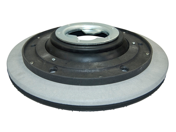 Treibteller mit DOM für Pads bis 460 mm Vollhaftbelag schwarz mit Moosgummi - E 43