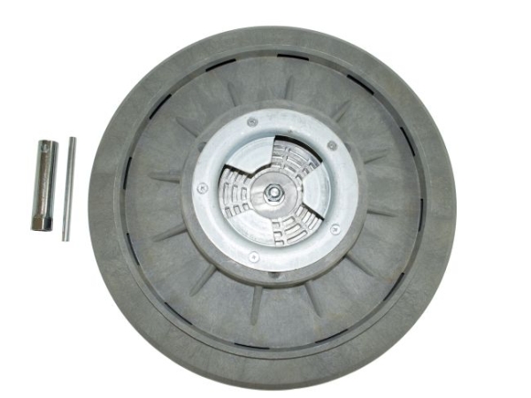 Treibteller für Schleifscheiben mit Montageschlüssel Schleiftellerbelag Zellkautschuk 10 mm - E 43