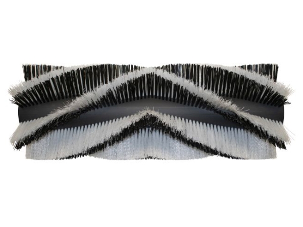 Kehrwalze Poly 1,0 glatt schwarz/1,0 glatt weiß - 2500