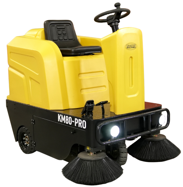 KM80-PRO bis zu 6.400 m²/h Aufsitz-Kehrmaschine
