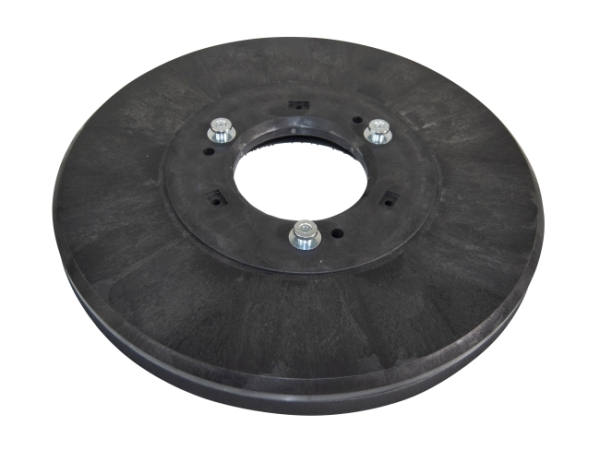 Treibteller für Pads bis 460 mm Vollhaftbelag schwarz mit Moosgummi