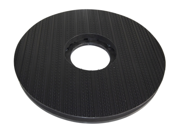 Treibteller für Pads bis 460 mm Vollhaftbelag schwarz mit Moosgummi