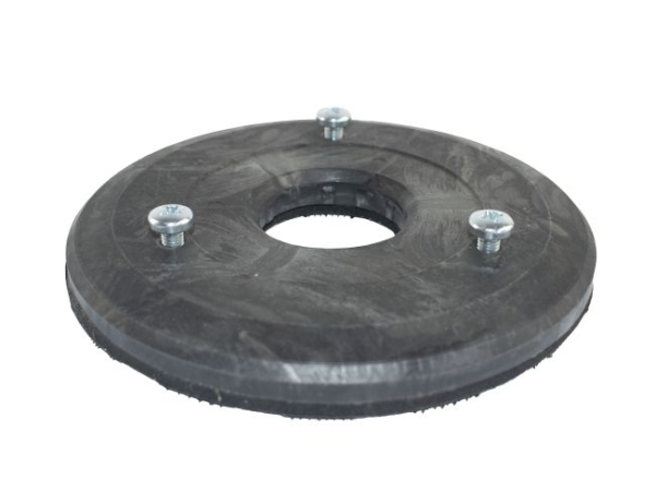 Treibteller für Pads bis 225 mm Streifenhaftbelag schwarz mit Moosgummi