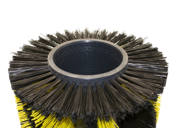 Kehrwalze Poly 1,0 glatt schwarz/1,6x2,4 gewellt gelb - 191B / 191D / 191LPG