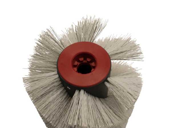 Kehrwalze Poly 1,0 glatt weiß/Welldraht 0,4 vz - IPC-Gansow 105 M