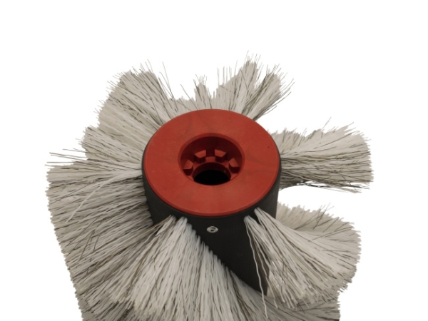 Kehrwalze Poly 1,0 glatt weiß/Welldraht 0,4 vz