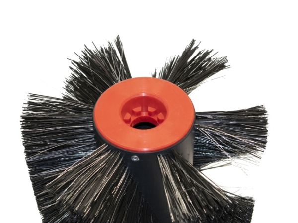 Kehrwalze Poly 1,0 glatt weiß/Welldraht 0,4 vz - IPC-Gansow 140